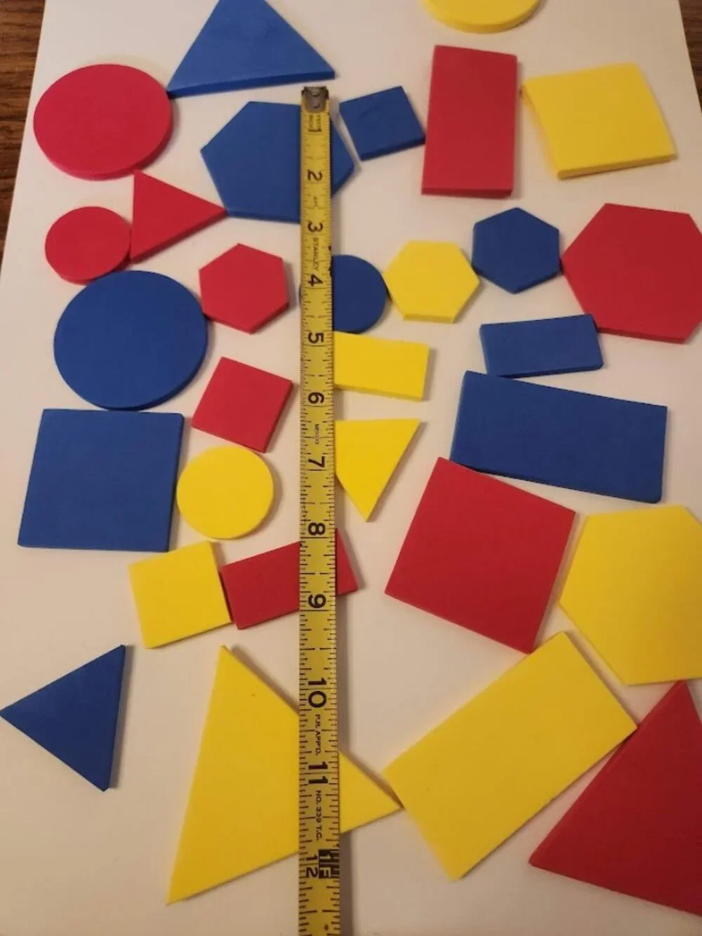 Foam Shapes Geometry Colors Colored Math Manipulatives Toys Tools Educational Ki